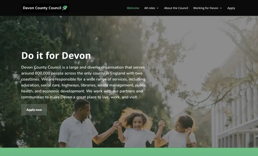 Join Devon website