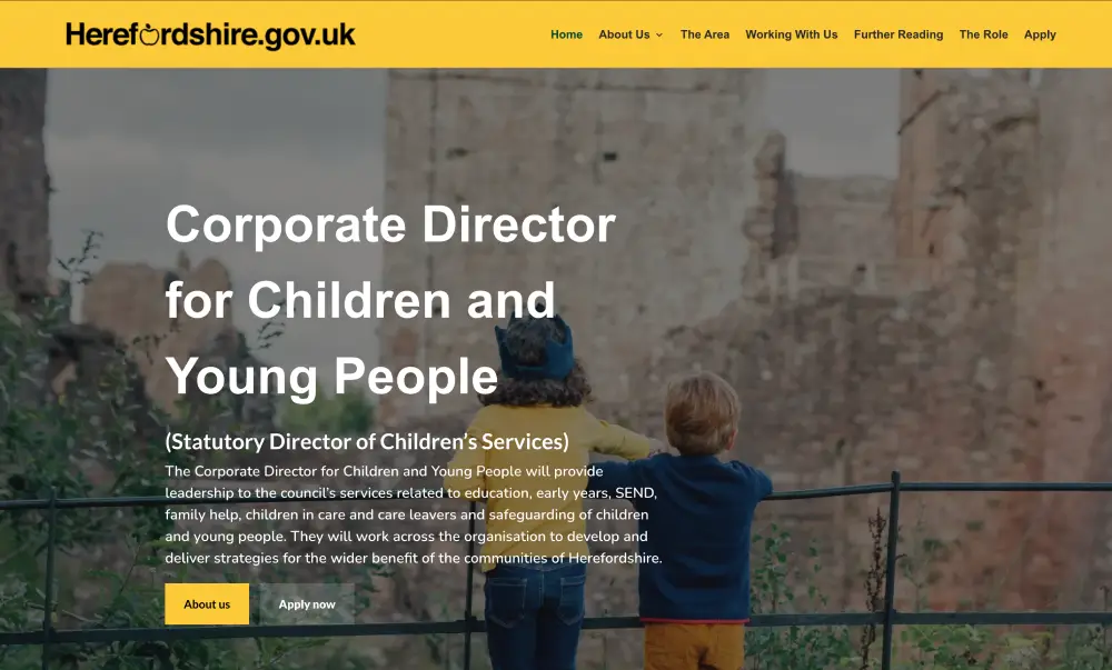 Join Herefordshire website screenshot